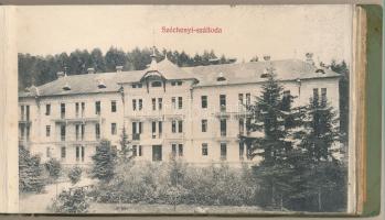 Bártfa-fürdő, Bardejovské Kúpele, Bardiov, Bardejov; leporello képeslapfüzet 20 lappal, közte Viszon...