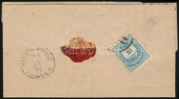 1875 Ajánlott levél 5kr + hátoldalán 10kr bérmentesítéssel "KRASZNA" - "BÁNFFY-HUNYAD...