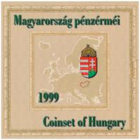 1999. 50f-100Ft (8xklf) "75 éves a Magyar Nemzeti Bank" forgalmi sor dísztokban T:BU kis p...