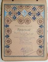 1946-47 Kézzel festett hangversenynaptár a kor összes híres magyar karmesterének és zenészének aláír...