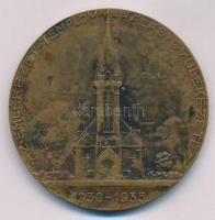 Berán Lajos (1882-1943) 1935. "Dabasi Halász Lajos" bronz emlékérem. "AZ EMLÉKEZET-TE...