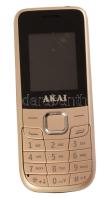 Akai nyomógombos mobiltelefon, eredeti dobozában, töltővel