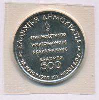 Görögország 1979. 500Dr Ag "Közös Piaci tagság" T:UNC
Greece 1979. 500 Drachmai Ag "...