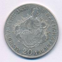 1838B 20kr Ag "V. Ferdinánd" T:VF,F
Huszár:2081.,Unger III.: 1419