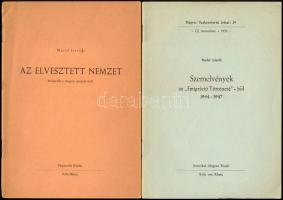 3 db emigráns különlenyomat - Mustó István: Az elveszett nemzet. Reflexiók a magyar emigrációról. + ...