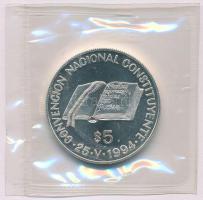 Argentína 1994. 5$ Ag "Nemzeti Alkotmányozási Konvenció" lezárt fóliatokban T:UNC,AU
Arge...