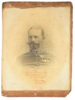 1904 nagysolymosi Koncz Frigyes altábornagy a 8. honvéd gyalogezred parancsnoka litográfia, autográf...