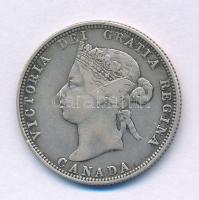 Kanada 1881. 25c Ag "Viktória" kapszulában T:VF
Canada 1881. 25 Cents Ag "Victoria&q...