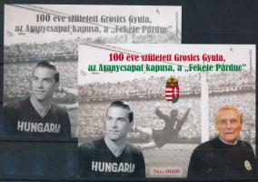 2026 100 éve született Grosics Gyula emlékívpár 0000 sorszámmal