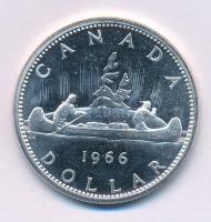 Kanada 1966. 1$ Ag "II. Erzsébet" kapszulában T:AU (eredetileg PP) patina
Canada 1966. 1 ...