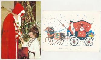 MIKULÁS - 12 db MODERN képeslap / SAINT NICHOLAS - 12 modern postcards