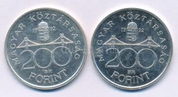 1992. 200Ft Ag "MNB" (2x) kapszulában T:AU
Adamo F13