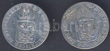 Ausztria 1848A 6Kr Ag T:3 +1849A 6Kr Ag T:3