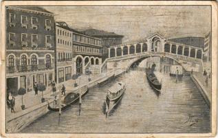 Venezia, Venice; Hotel Marconi advertisement card (tear)
