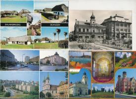 20 db MODERN magyar város képeslap: Székesfehérvár és Zalaegerszeg / 20 modern Hungarian town postca...