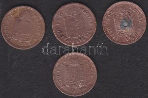 1881KB 1Kr, 1885KB 1Kr, 1886KB 1Kr, 1891 1Kr T:2-,3 ph