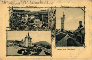 Mariazell (Steiermark), Hlg. Brunn, Aussichtsturm. Gregor Fischer / fountain, lookout tower. Art Nou...