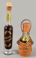 2 db kis emlék ital Brandy és bor