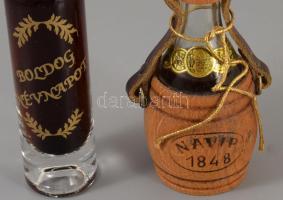 2 db kis emlék ital Brandy és bor