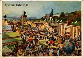 1959 Gruss vom Oktoberfest! / German beer festival (EK)
