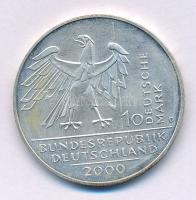Németország 2000D 10M Ag "Az újraegyesítés 10. évfordulója" T:UNC,AU
Germany 2000D 10 Mar...