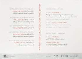 2017 Maurer Dóra, Nyomhagyás-nyomtatás. Kiállítási plakát, ofszet, papír, jelzett. Lapszéli apró gyű...