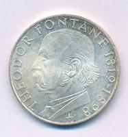 Német Szövetségi Köztársaság 1969G 5M Ag "Theodor Fontane születésének 150. évfordulója" T...