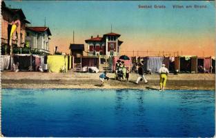 1914 Grado, Villen am Strand / beach, villas. Verlag Emil Wokulat (EK)