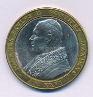 Vatikán 2003. "II. János Pál pápa" bicolor emlékérem kapszulában (34mm) T:UNC
Vatican 200...