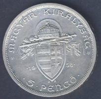 1938 5P "Szent István" Ag T:2+