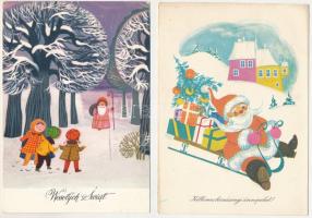 MIKULÁS - 9 db MODERN képeslap és kártya / SAINT NICHOLAS - 9 modern postcards and cards
