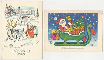MIKULÁS - 9 db MODERN képeslap és kártya / SAINT NICHOLAS - 9 modern postcards and cards