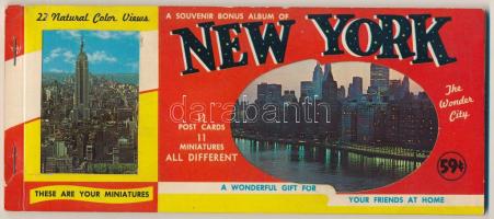 NEW YORK - MODERN képeslapfüzet 11 lappal / modern postcard booklet with 11 cards