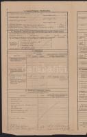 1944 Bejelentés zsidó vagyonról, 2 db + DEGOB segélylap