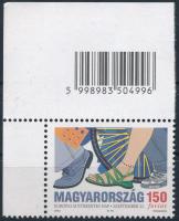 2003 Európai autómentes nap 150Ft ívsarki vonalkódos bélyeg 12 2/2:12 fogazással, selyemfényű gumizá...
