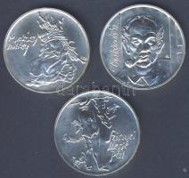 1976 200Ft Ag 3klf db "Festők I. - Derkovits, Szinyei, Munkácsi" sor T:BU