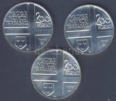 1977. 200Ft Ag 3klf db "Festők II. Mányoki, Rippl-Rónai, Csontváry" sor T:BU