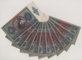 1941. 20P (10db, közte sorszámkövető pár és egyugrásos sorszámkövető pár) T:XF-F szép papír
Adamo P...