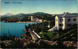 Mali Losinj, Lussinpiccolo; Cigale, Villen Gruppe / villa group (EK)