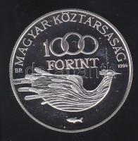 1994 1000Ft Ag "Védd világot" T:PP eredeti MNB díszdobozban, tanusítvánnyal!
