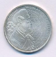 Németország 1999F 10M Ag "Goethe születésének 250. évfordulója" T:UNC,AU
Germany 1999F 10...