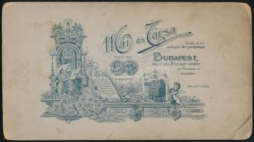 cca 1900-1910 Elegáns hölgy portréja, kabinetfotó Mai Manó cs. és kir. udvari fényképész budapesti m...