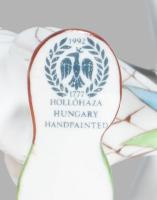 Hollóházi elefánt Kézzel festett, jelzett, hibátlan 19 cm