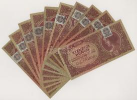 1945. 10.000P barna "MNB" dézsmabélyeggel (10x) T:XF-F szép papír
Adamo P23e