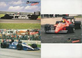 5 db MODERN Forma-1 képeslap / 5 modern Formula-1 postcards