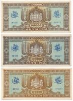 1945. 100.000P (3x, egyik világosabb színű hátlap-változattal) T:XF
Adamo P24
