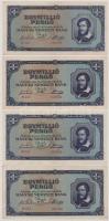 1945. 1.000.000P (4x) T:XF-F szép papír
Adamo P25