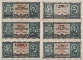 1945. 10.000.000P (6x) T:XF-F szép papír
Adamo P26