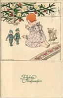1919 Fröhliche Weihnachten / Karácsony / Christmas. M. Munk Wien Nr. 1187. s: Mela Koehler