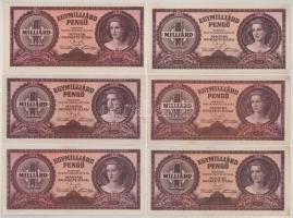 1946. 1.000.000.000P (6x) T:XF-F szép papír
Adamo P28